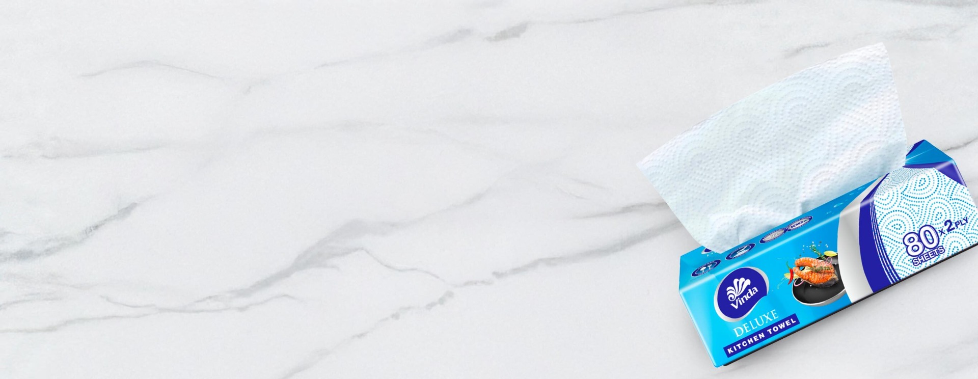 After - Vinda tissue stays strong when wet