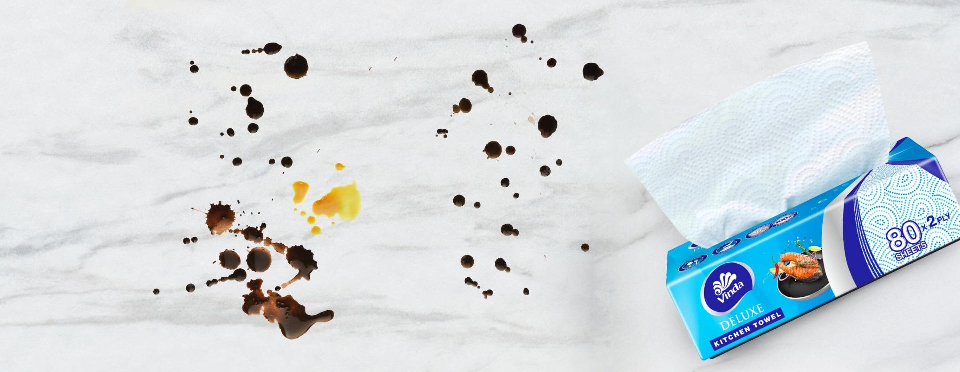 Before - Ordinary tissue tears when wet